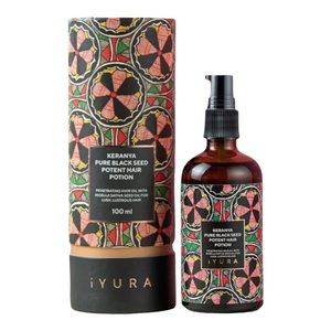 *IYURA KERANYA PURE BLACK SEED POTENT HAIR POTION 100ML - BNIB (EXP. 10.2024)